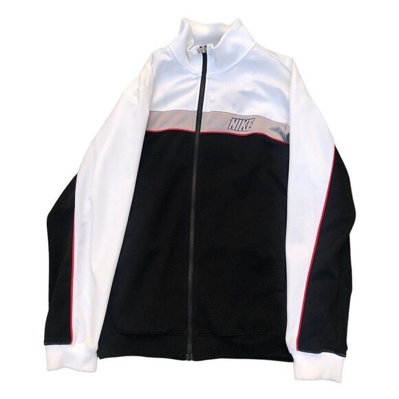 Vitntage Nike Windbreaker Jacket Small Black/White/Cream - Picture 1 of 11